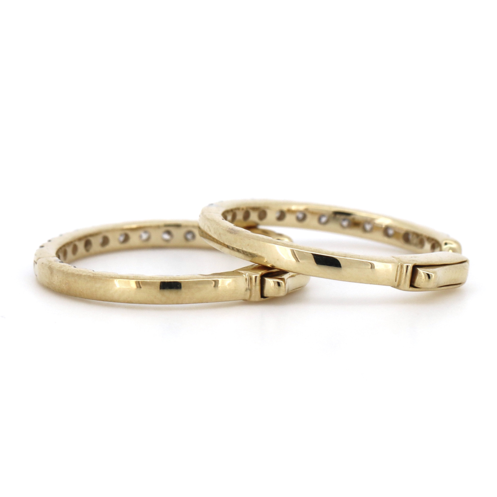 Diamond Hoop Earrings