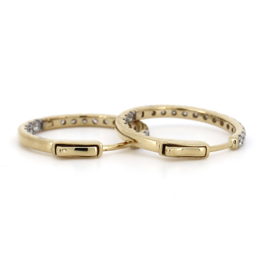 Diamond Hoop Earrings