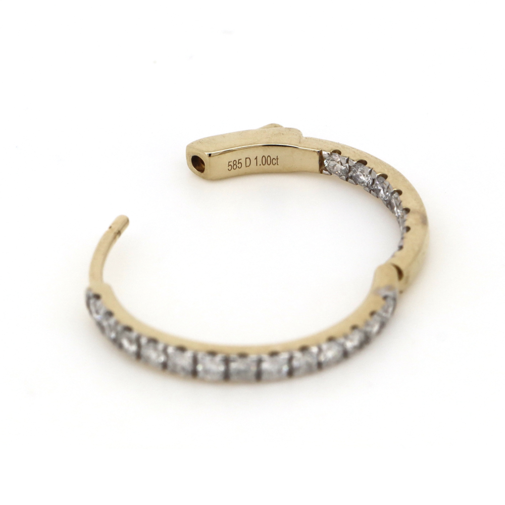 Diamond Hoop Earrings