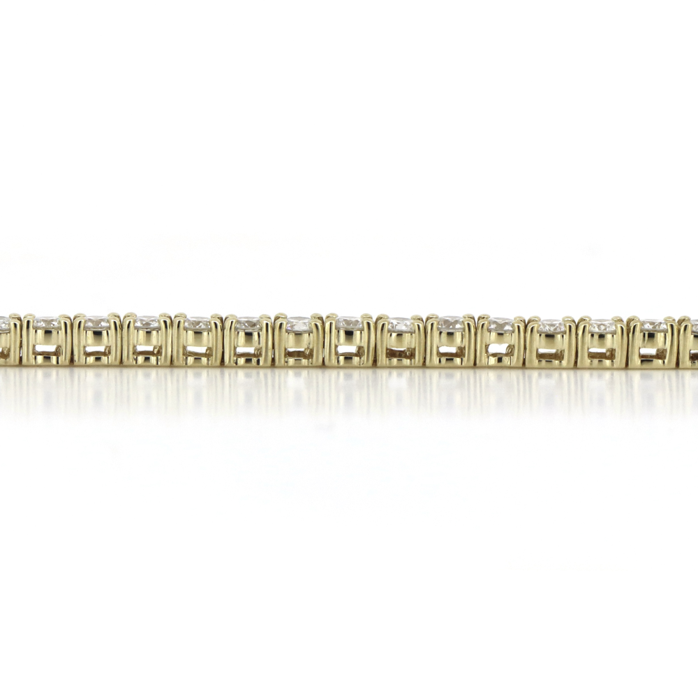 9K Yellow Gold, 2.50ct Diamond, Tennis Bracelet