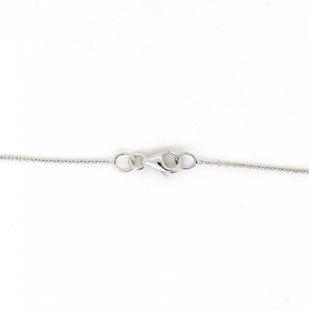 Pink Diamond Double Halo Necklace