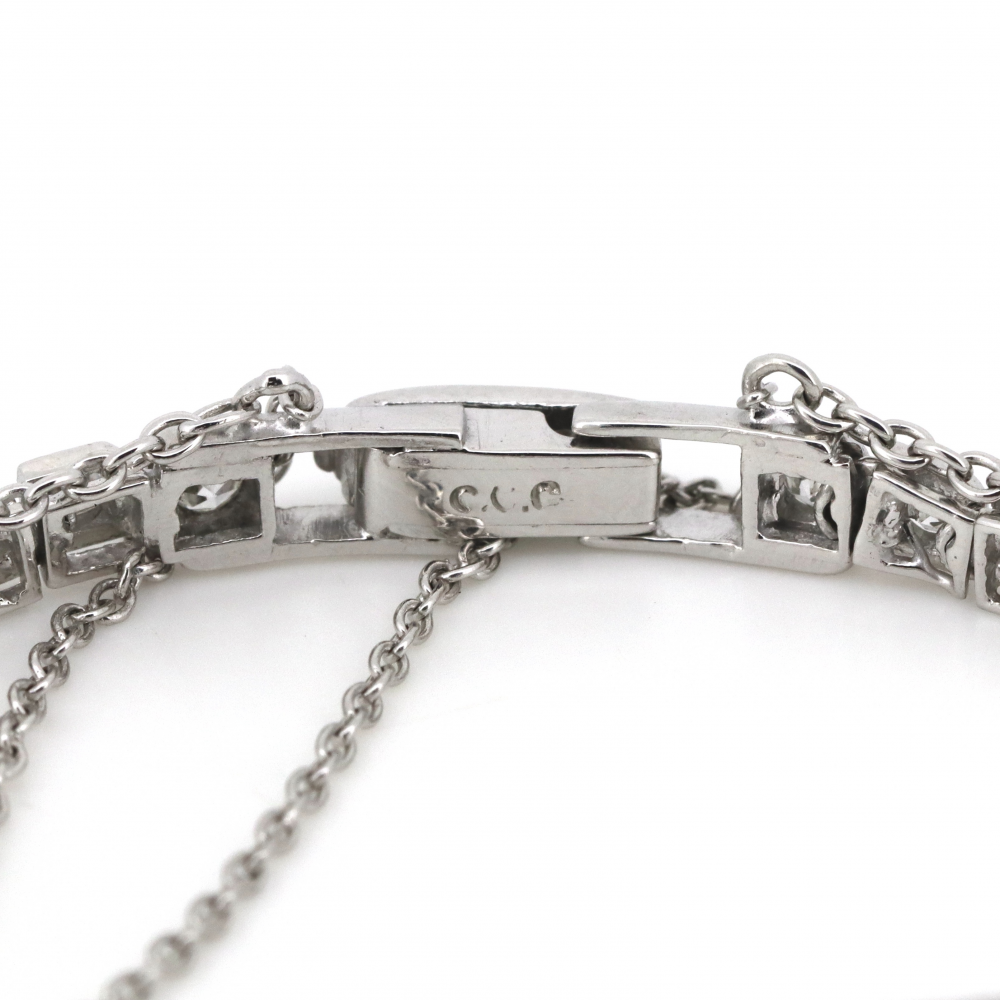 White Gold Sapphire and Diamond Art Deco Bracelet