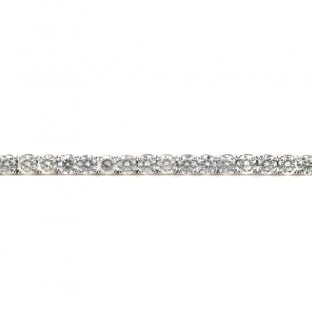 4.52ct White Gold Diamond Tennis Bracelet