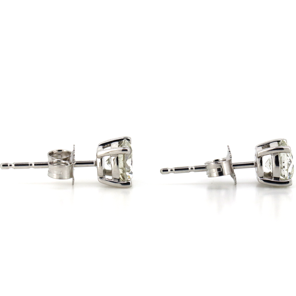 1.14ct White Gold Diamond Stud Earrings