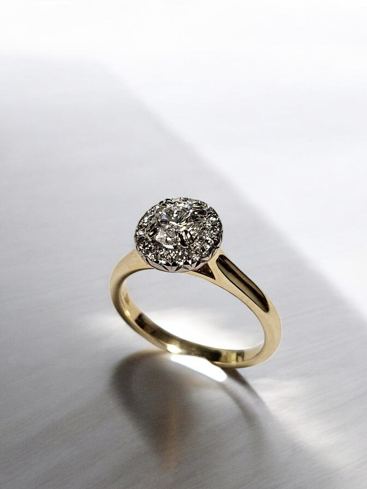 0.65ct Halo Style Diamond Engagement Ring