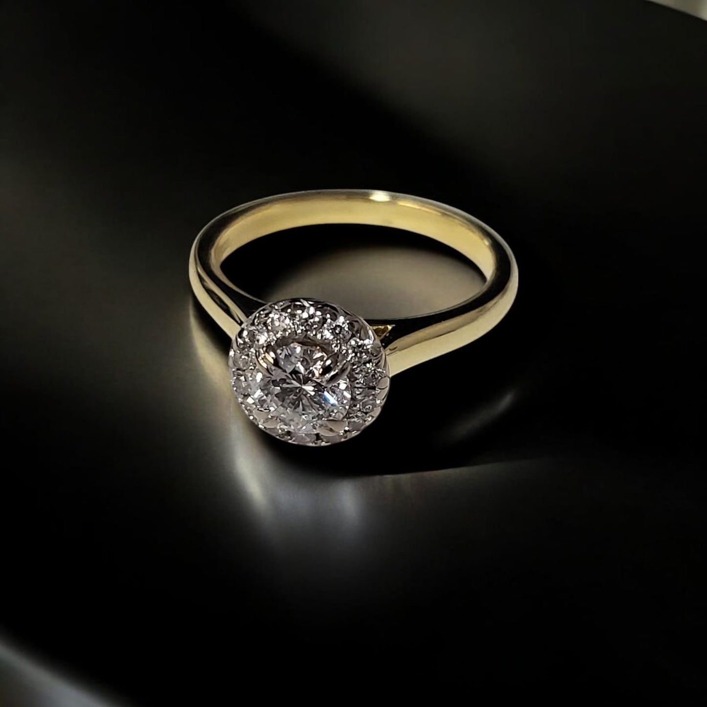 0.65ct Halo Style Diamond Engagement Ring