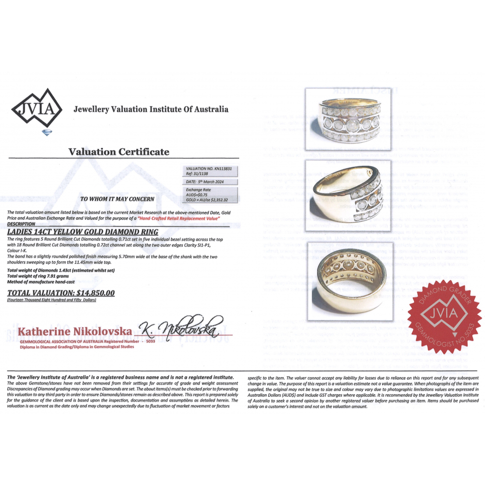 Yellow Gold Diamond Decorative Band – Seamless Sparkle