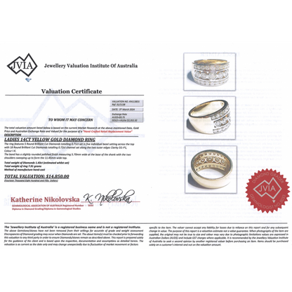 Yellow Gold Diamond Decorative Band – Seamless Sparkle