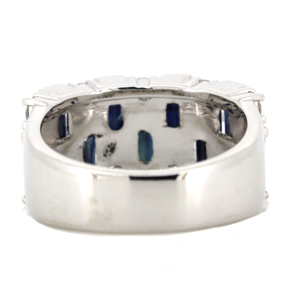 White Gold Sapphire and Diamond Dress Ring