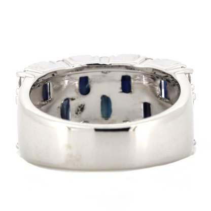 White Gold Sapphire and Diamond Dress Ring