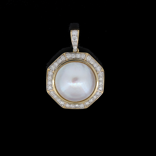 Pearl and Diamond Pendant