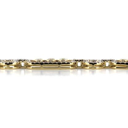4.12ct Yellow Gold Diamond Decorative Bracelet