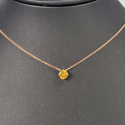 Fancy Orange Diamond Pendant