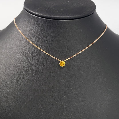 Fancy Orange Diamond Pendant