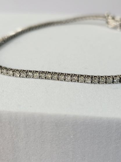 1.69ct Natural Diamond Tennis Bracelet