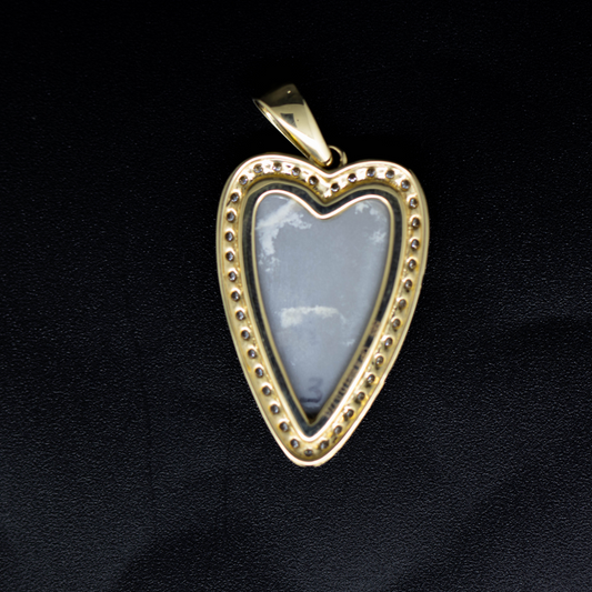 Lightning Ridge Opal and Diamond Pendant
