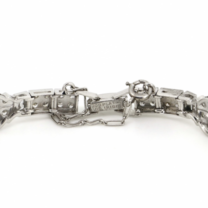 Diamond Art Deco Inspired Cluster Bracelet