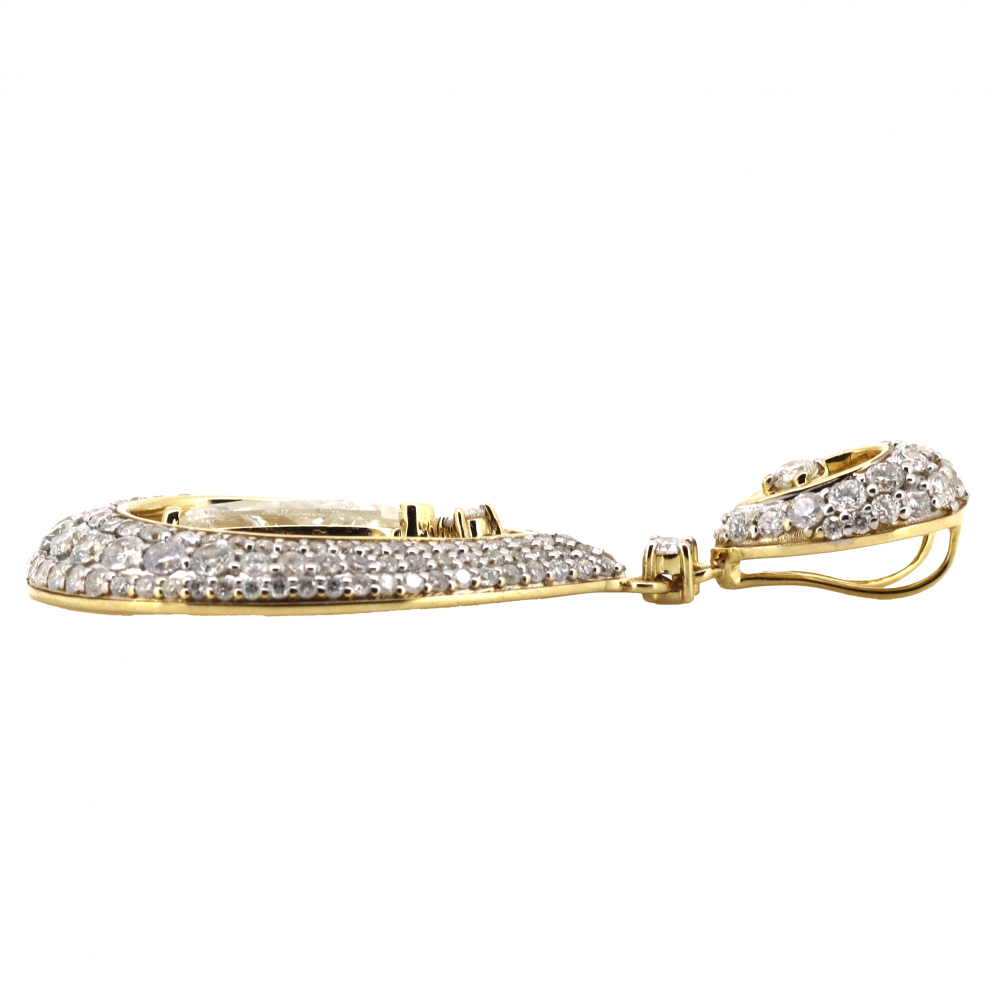 Yellow Gold Diamond Decorative Pendant