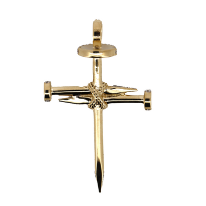 Yellow Gold and Diamond Crucifix Pendant