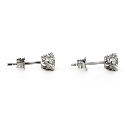 White Gold 1.42ct Diamond Stud Earrings