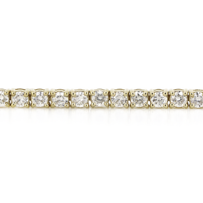 Yellow Gold 2.56ct Diamond Tennis Bracelet