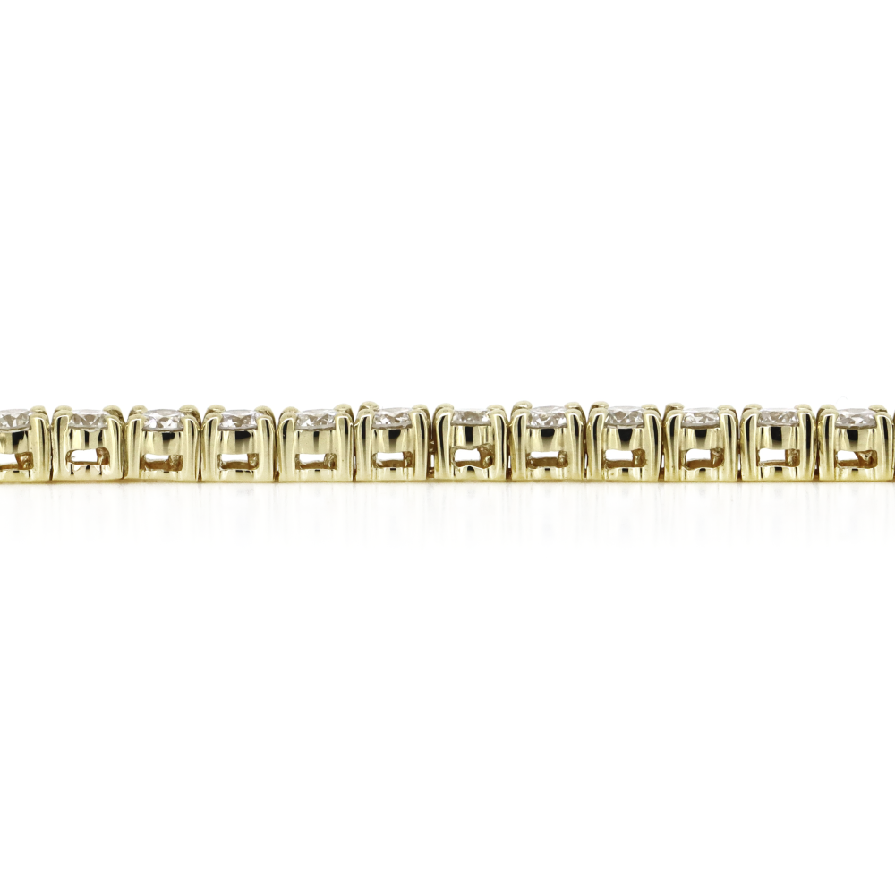 Yellow Gold 2.56ct Diamond Tennis Bracelet
