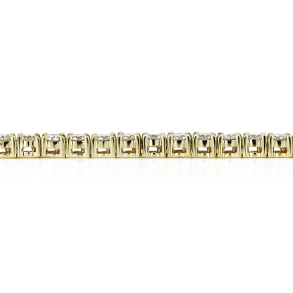Yellow Gold 2.56ct Diamond Tennis Bracelet
