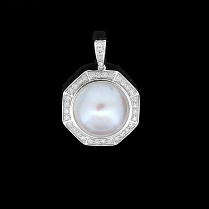 Pearl and Diamond Pendant