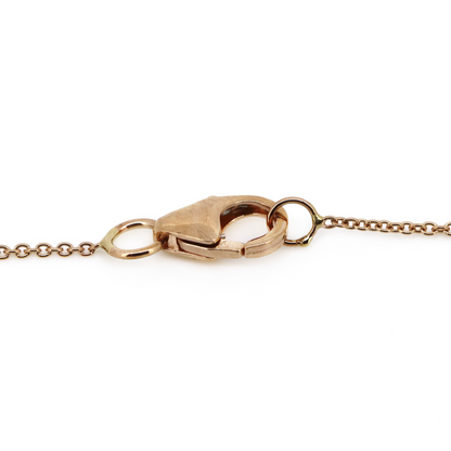 Rose Gold Amethyst & Diamond Halo Necklace