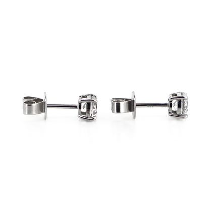 White Gold 0.81ct TDW Diamond Stud Earrings