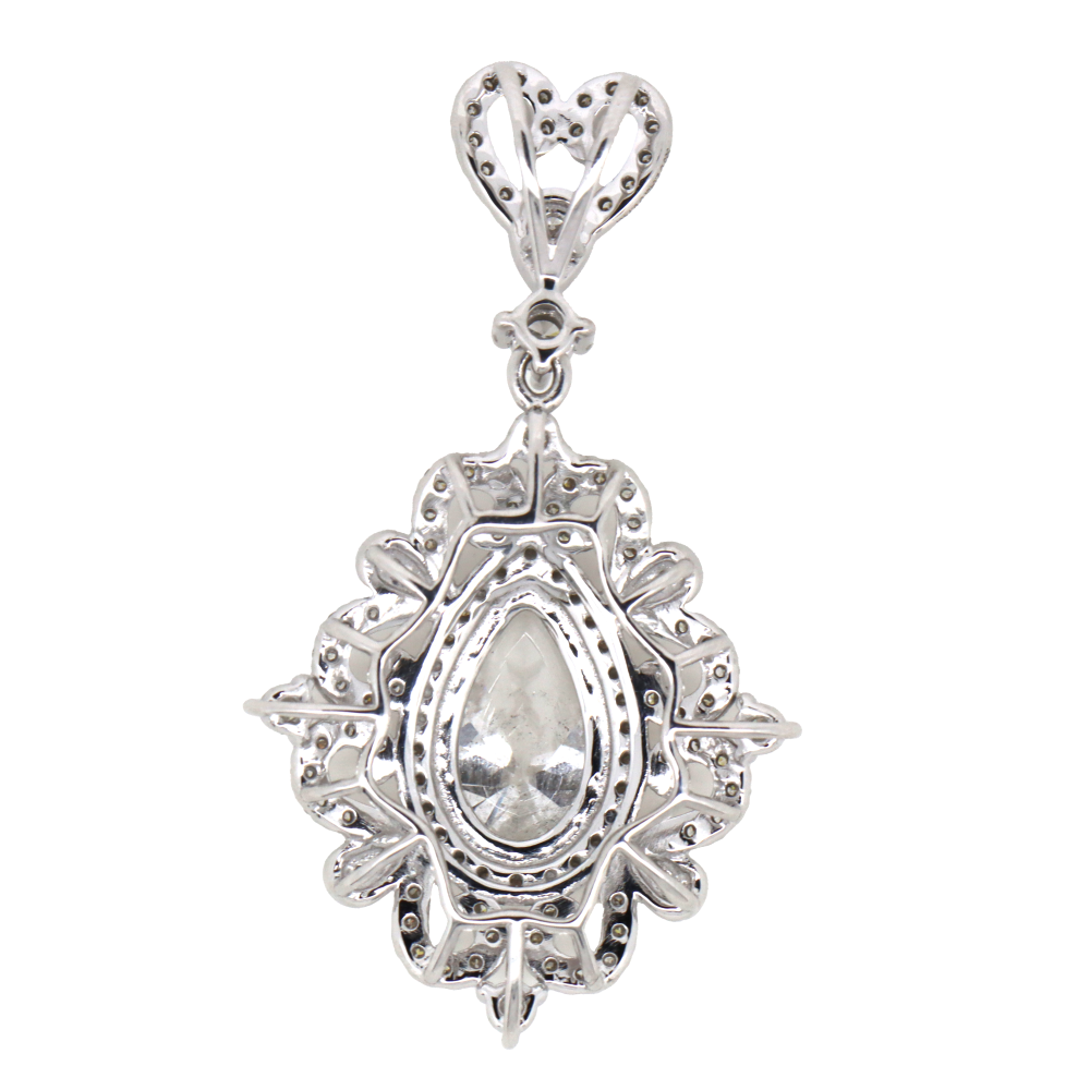 2.04ct White Gold Diamond Decorative Pendant