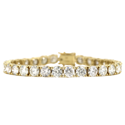 22.29ct Gold and Diamond Tennis Bracelet