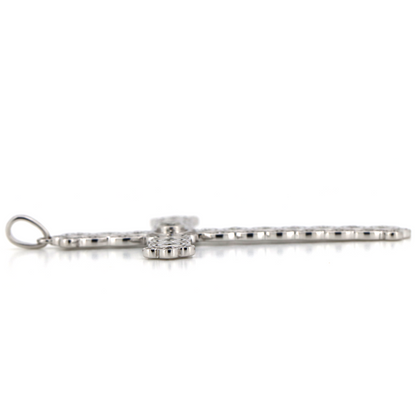 White Gold Diamond Crucifix Pendant