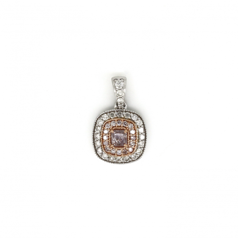 Pink Diamond Cluster Pendant