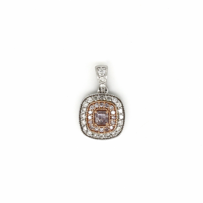 Pink Diamond Cluster Pendant