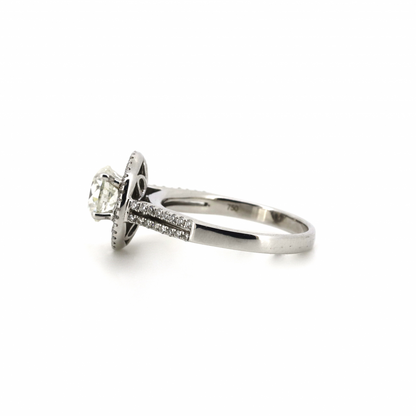 2.06ct Diamond Double Halo Split Band Ring