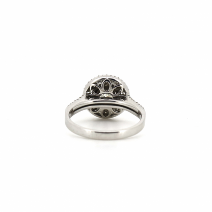 2.06ct Diamond Double Halo Split Band Ring