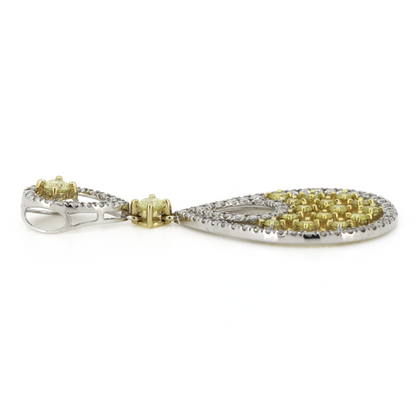 White/Yellow Gold Fancy Yellow Diamond Slider Pendant