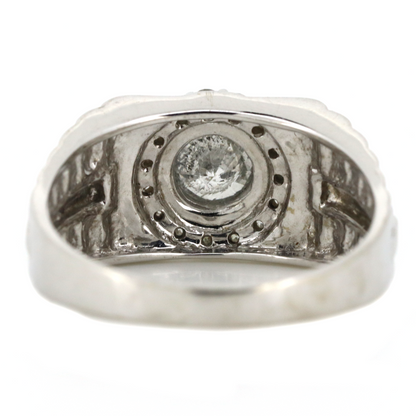White Gold and Diamond Gents Ring