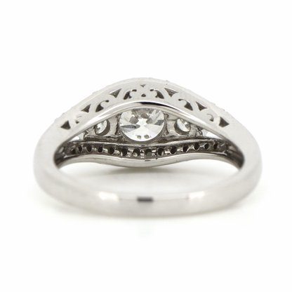 White Gold and Diamond Trilogy Style Ring