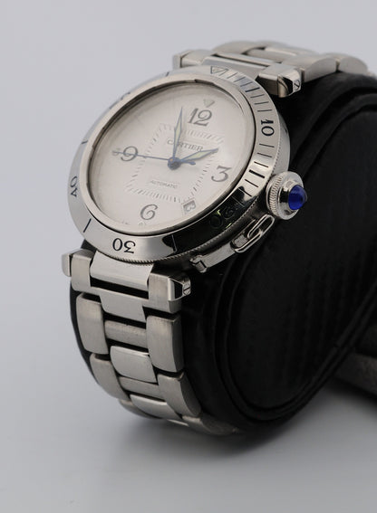 Cartier Pasha Steel Grill Stainless Steel Automatic Watch