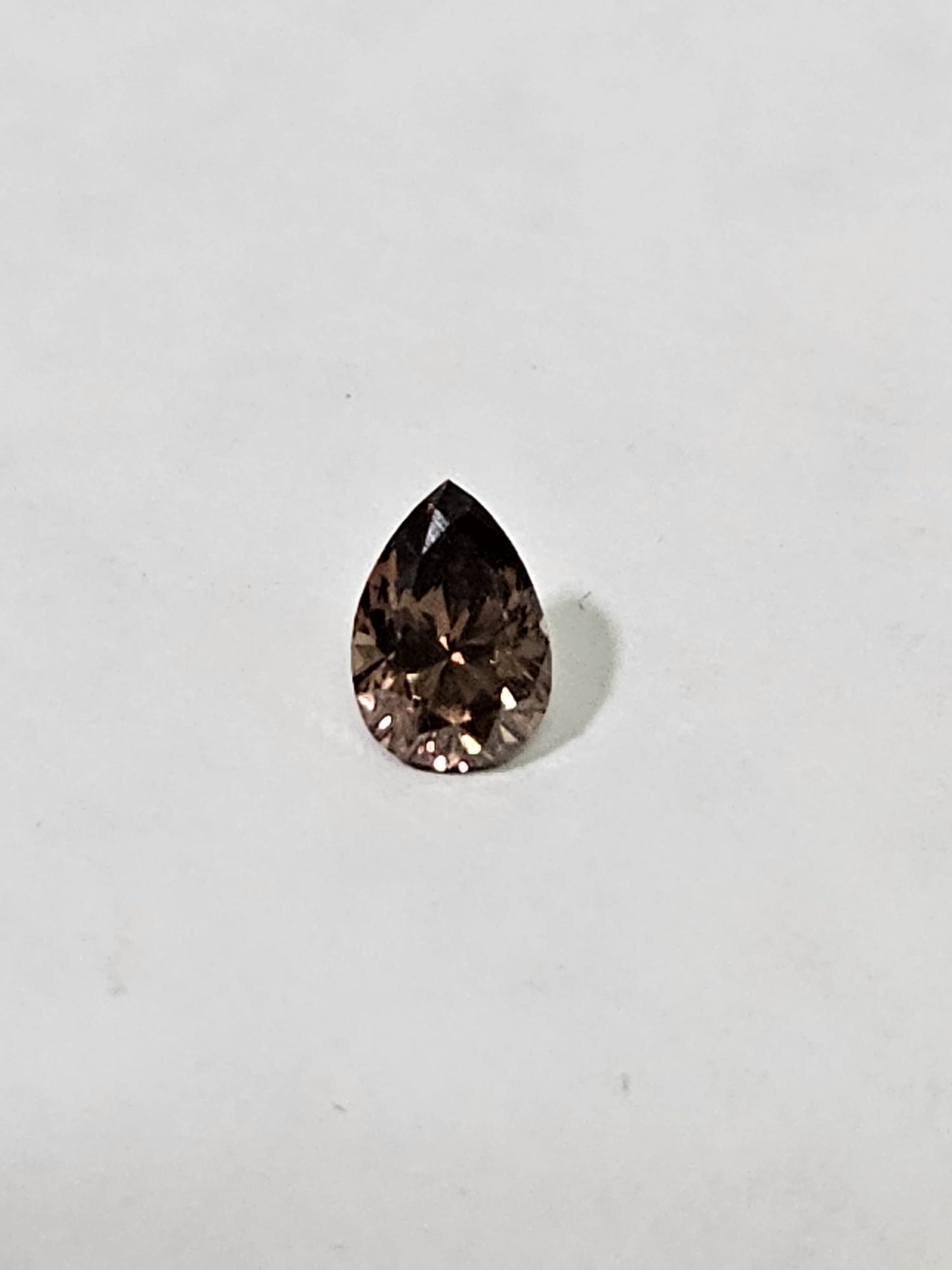 1.01 CT Pear shaped Dark Champagne loose Diamond