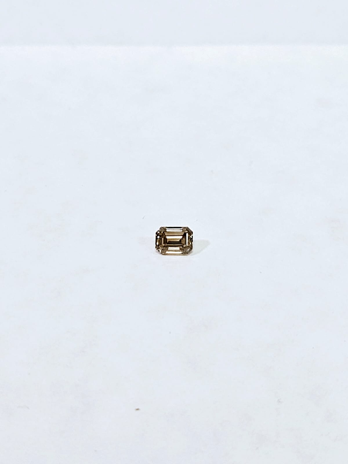 1.01 CT Emerald Cut Champagne Natural Diamond