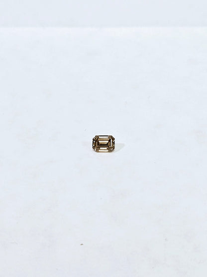 1.01 CT Emerald Cut Champagne Natural Diamond