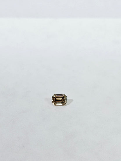 1.01 CT Emerald Cut Champagne Natural Diamond