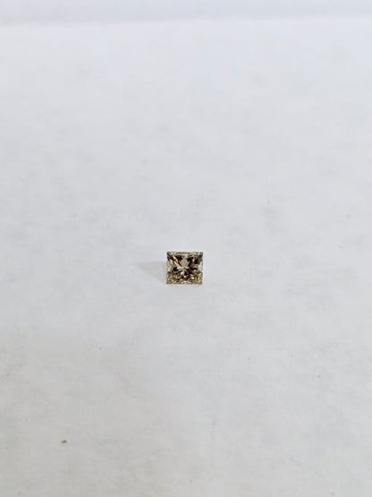 1.10ct Light Champagne Princess Cut Diamond