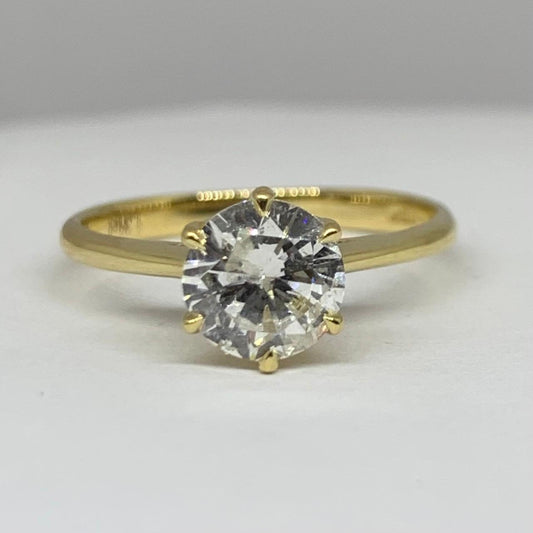 1.06ct Round Brilliant Cut Natural Diamond Ring