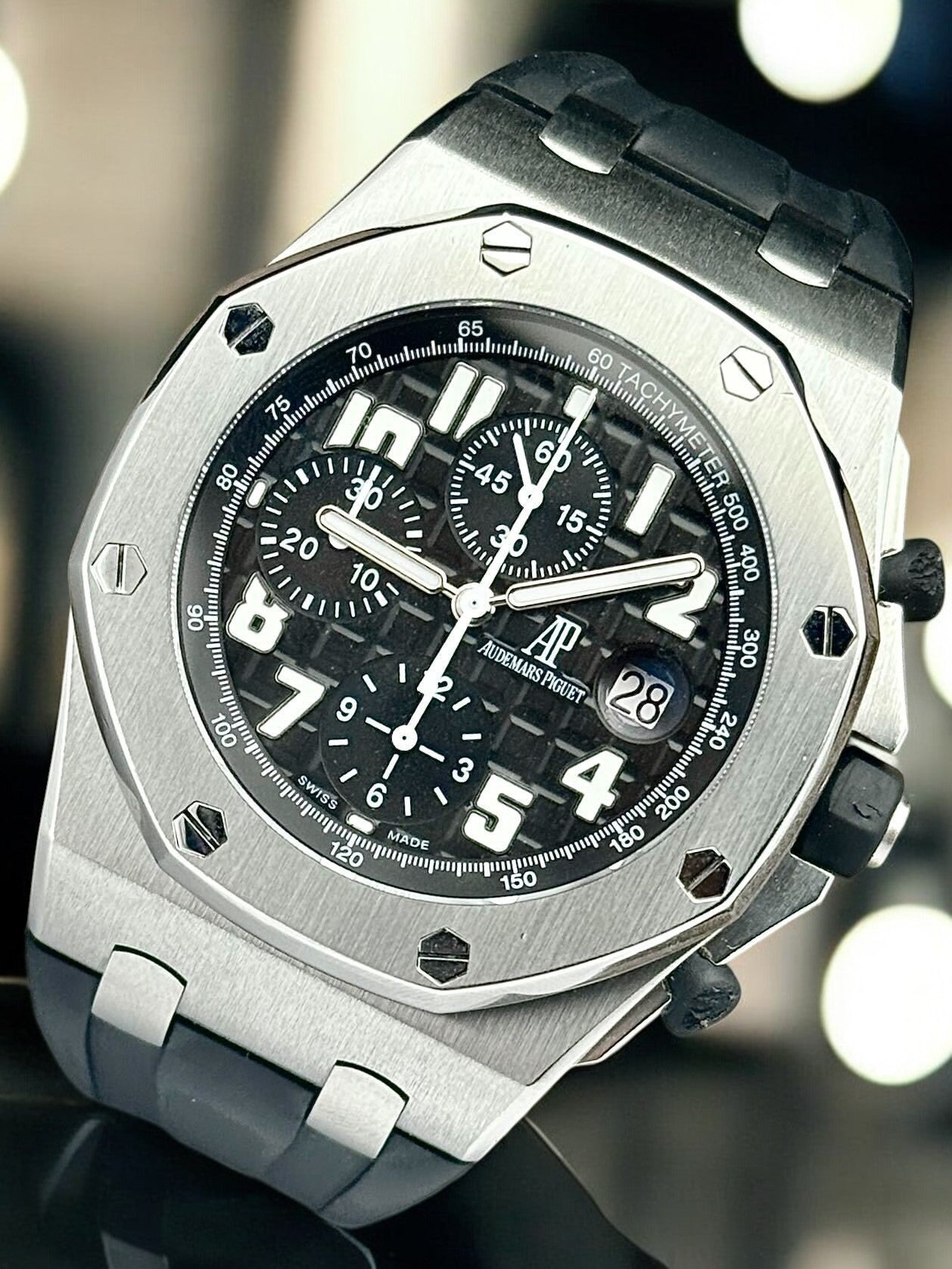 Audemars Piguet Royal Oak Offshore Chronograph Black Dial Steel Rubber Strap 26170ST.OO.D101CR.03 | 2013 | 42mm