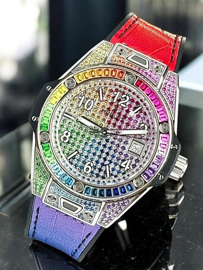 Hublot Big Bang One Click Steel Rainbow 485.SX.9900.LR.0999 | 2023 | 33mm