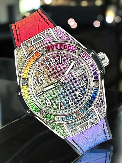 Hublot Big Bang One Click Steel Rainbow 485.SX.9900.LR.0999 | 2023 | 33mm